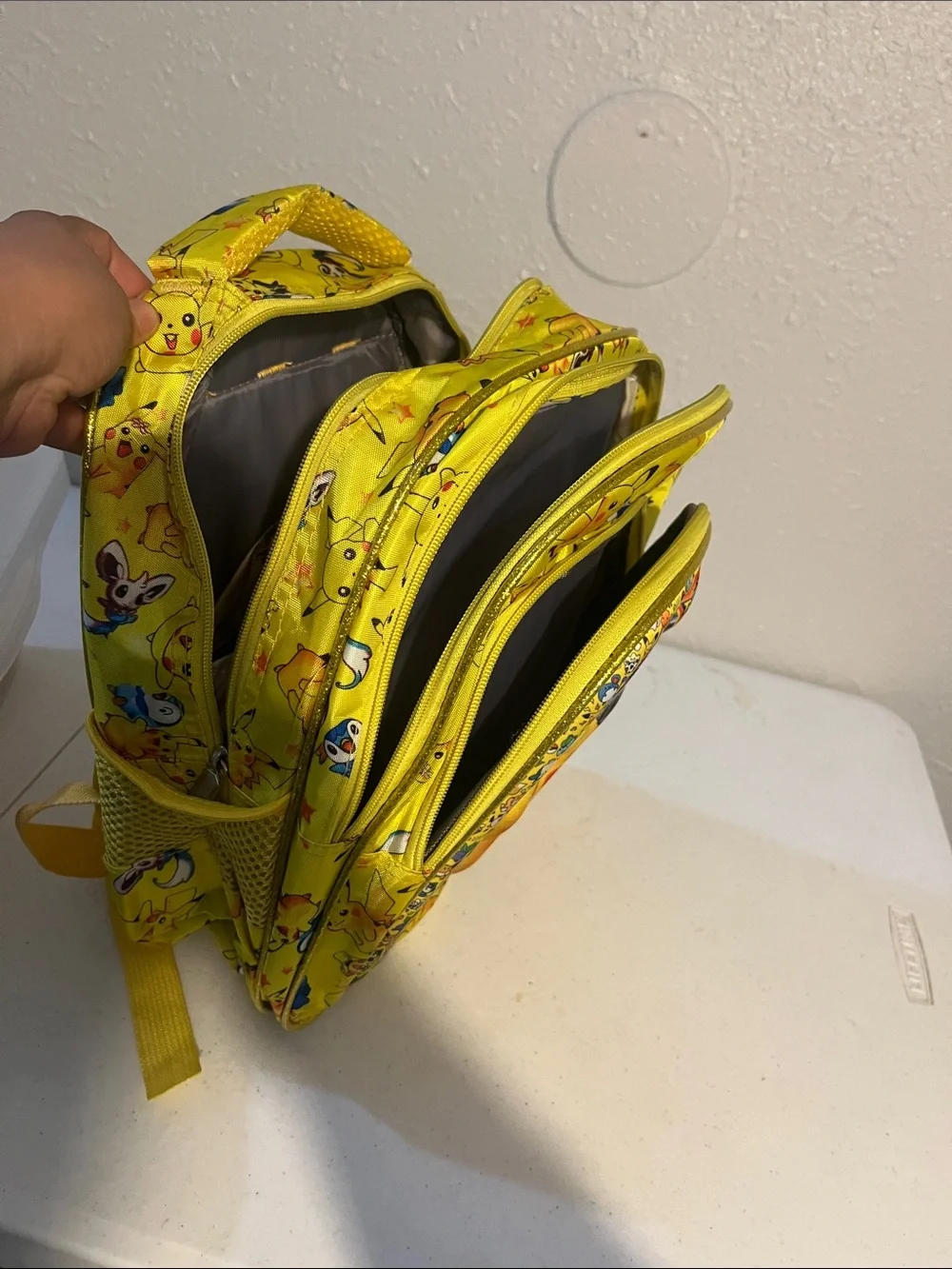Pokemon Detective Pikachu Yellow Kids Backpack